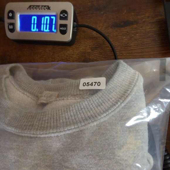 John Galt Sweatshirt Womens Small Gray Cropped Crewneck Oversized California - Picture 9 of 9